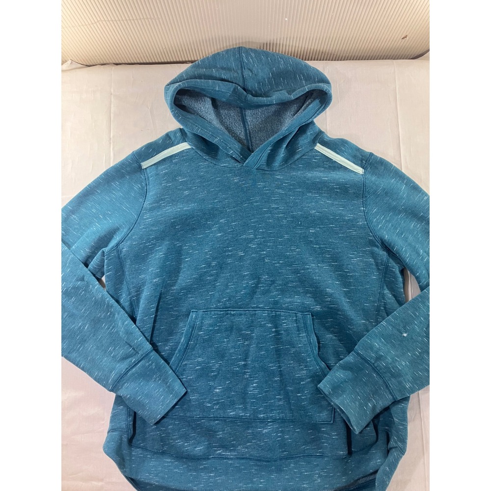 Tek Gear Ultrasoft Fleece Hoodie Sweatshirt Teal Marled‎ XL Thumbholes Kangaroo